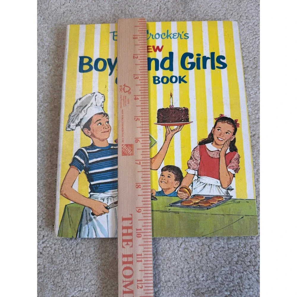 1965 Betty Crocker's New Boys and Girls Cook Book Spiral Cookbook First Print